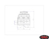 RC4WD 1/10 V8 Scale Engine for Trail Finder 2 TF2 Fits 540 motor Z-S1043 10th