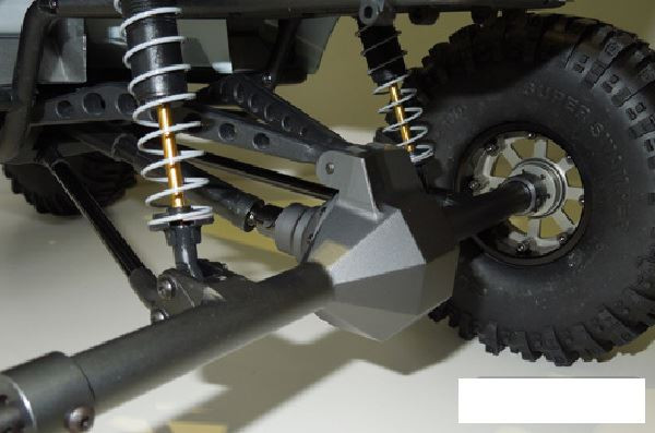 Diamond Centered Rear Axle Wraith GREY SMT10 RR10 Bomber Yeti