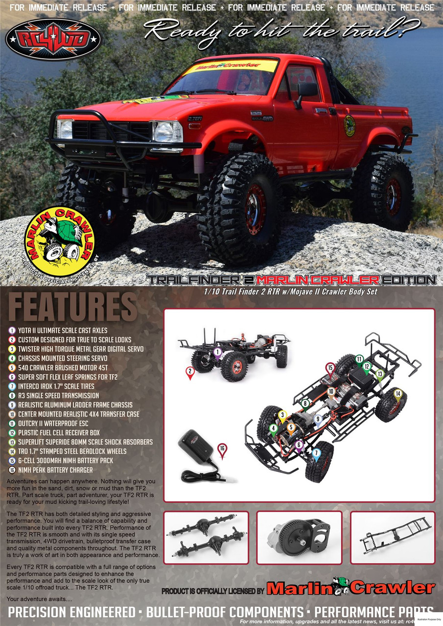 RC4WD Marlin Crawlers COMP Ready Trail Finder 2 RTR Mojave II Z