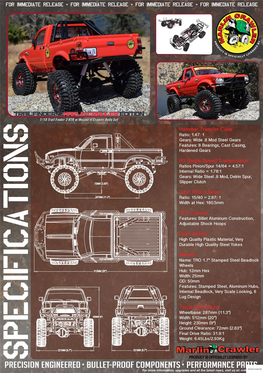 RC4WD Marlin Crawlers COMP Ready Trail Finder 2 RTR Mojave II Z