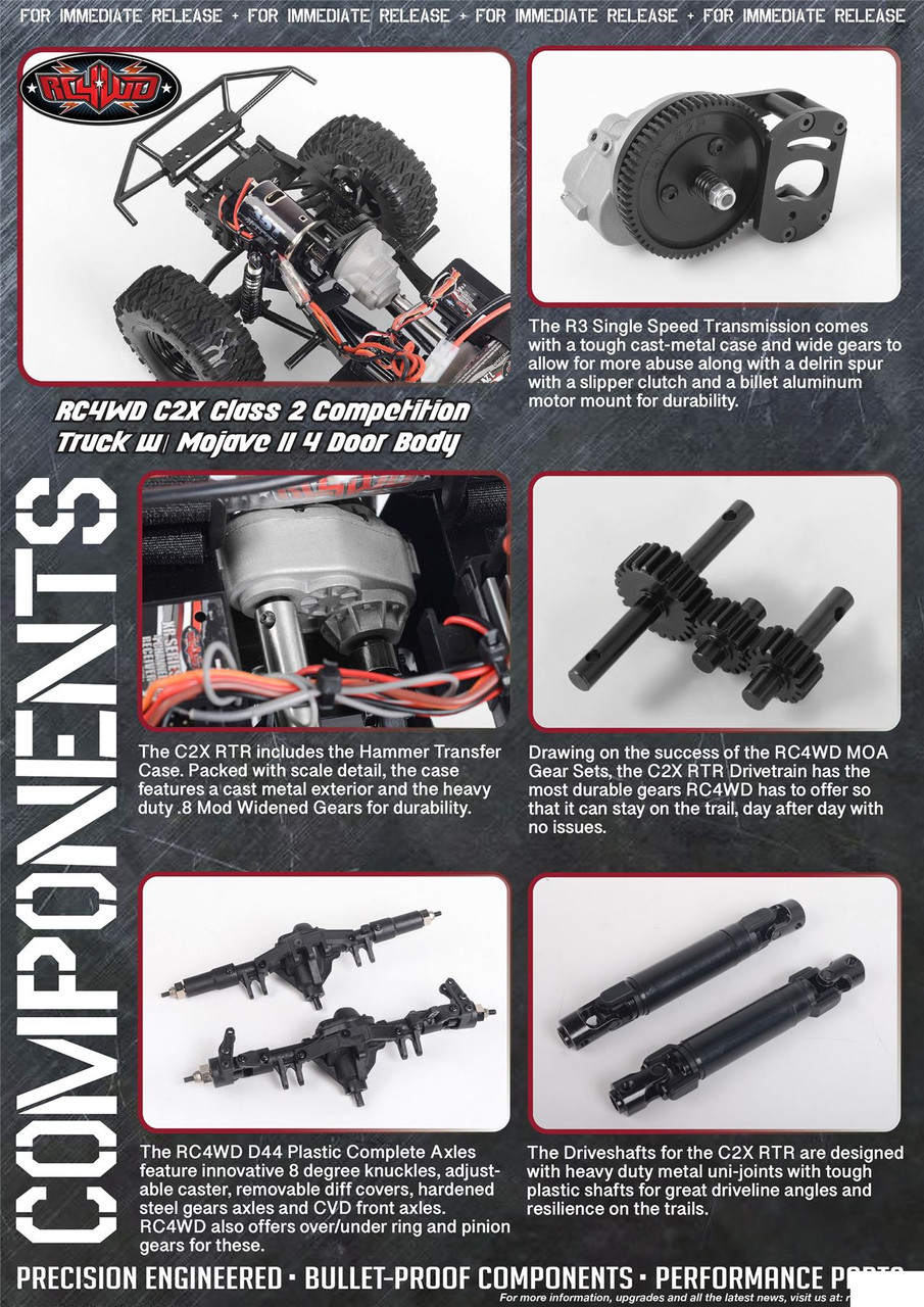 Z-RTR0042 RC4WD C2X Class 2 Competition Truck w/ Mojave II 4 Door