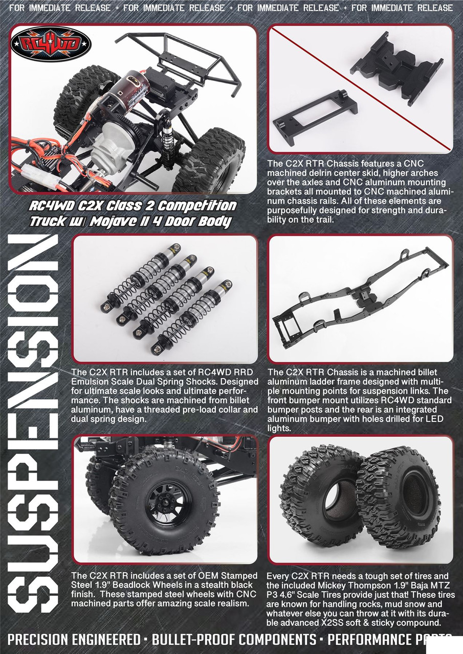 Z-RTR0042 RC4WD C2X Class 2 Competition Truck w/ Mojave II 4 Door