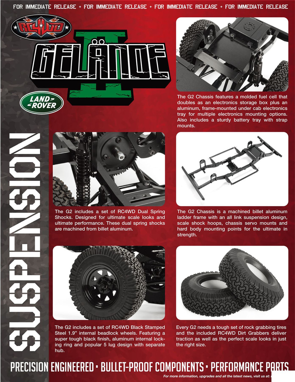 Z-K0064 RC4WD Gelande II Kit w/ 2015 Land Rover Defender D90 Hard