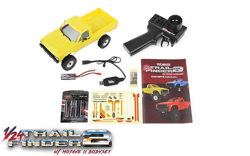 Z-RTR0051 RC4WD 1/24 Trail Finder 2 RTR W/ Mojave II Hard Body Set
