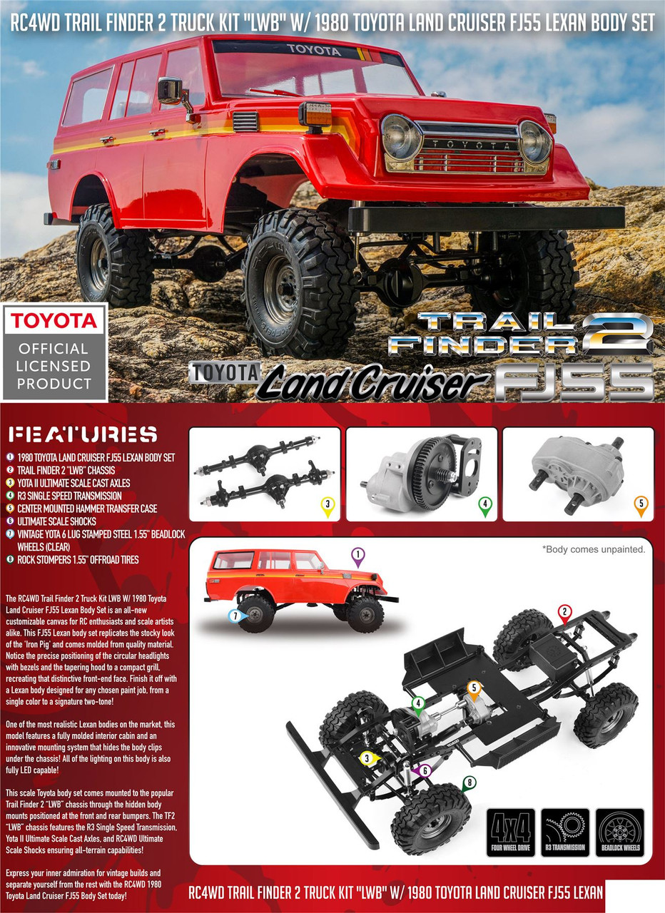 Z-K0068 RC4WD Trail Finder 2 Truck Kit 