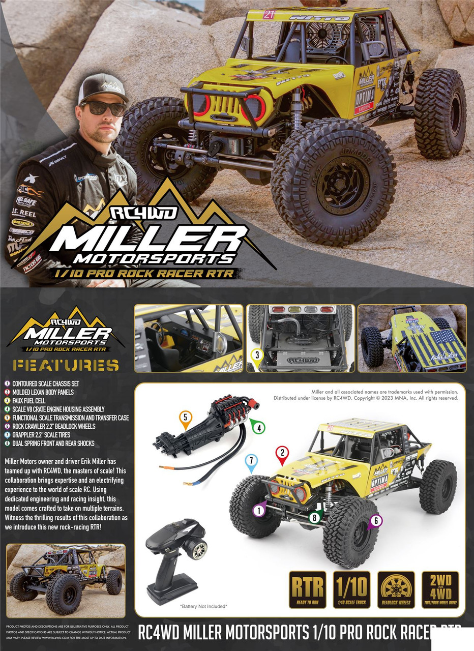 Z-RTR0061 RC4WD Miller Motorsports 1/10 Pro Rock Racer RTR RC4WD