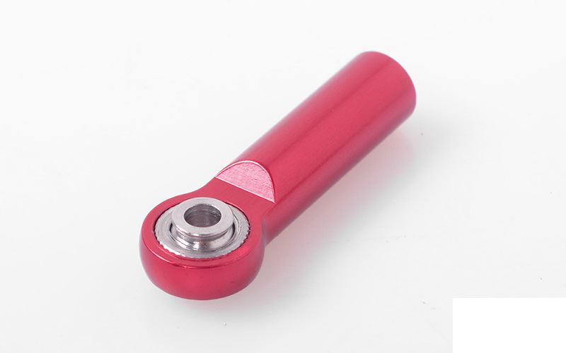 Z-S1673 M3/M4 Long Straight Aluminum Rod Ends (Red) (10) Z