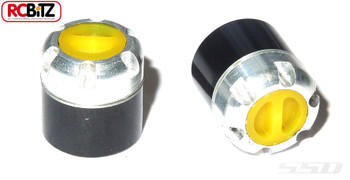 SSD Scale Locking Hubs only YELLOW Chevy SSD0014 replace wheel nuts TOOL NEEDED