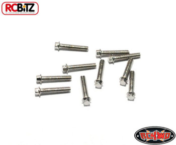 RC4WD Miniature Scale Hex Bolts (M2 x 10mm) SILVER Z-S0622 Bolt Scaler Detail