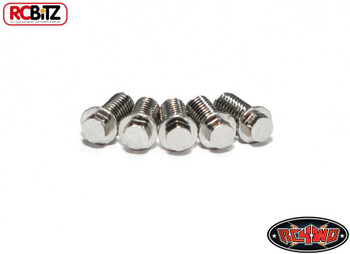 RC4WD Miniature Scale Hex Bolts (M3 x 6mm) SILVER Z-S0639 Bolt Scaler Detail