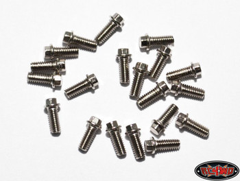 RC4WD Miniature Scale Hex Bolts (M2.5 x 6mm) 20 SILVER Z-S0663