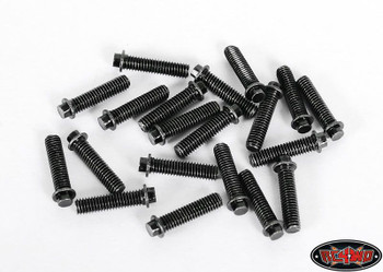 RC4WD Miniature Scale Hex Bolts 20 (M3 x 12mm) BLACK Z-S0690 Bolt Scaler Detail
