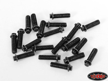RC4WD Miniature Scale Hex Bolts 20 (M3 x 10mm) BLACK Z-S0692 Bolt Scaler Detail