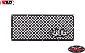 CLEARANCE 30% DISCOUNT RC4WD Logo BLACK Billet Grill Metal Mesh 80 x 34mm inc Fixings Z-S1506