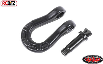 RC4WD Warn 1/10 D-Ring Shackle TOY METAL Black Eyelet Winch Hook Point Z-S1090