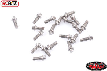 RC4WD Miniature Scale Hex Bolts M1.6 x 4mm SILVER Z-S1124 Bolt Scaler Detail RC