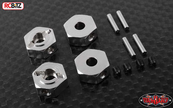RC4WD 12mm Axle Wheel Hexes x 4 2 way mount HEX inc pins RC4WD Z-S0238 G2 TF2 5mm