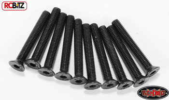 CLEARANCE 30% DISCOUNT Steel Flat Head Cap Screws M3 x 22mm 10 BLACK countersunk RC4WD Z-S0747 rc