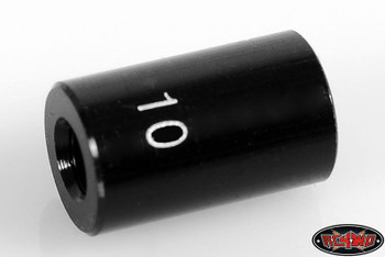 CLEARANCE 30% DISCOUNT 10mm 0.39" Internally Threaded Aluminum Link BLACK 4 Z-S1453 RC4WD Suspension