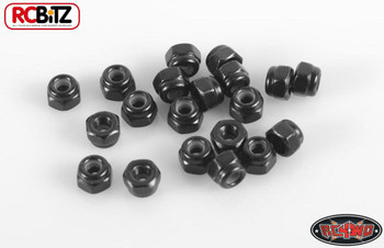 Nylock Nuts M2.5 BLACK m 2.5 Nut for Roof Racks & Scale Leafs RC4WD Z-S0512