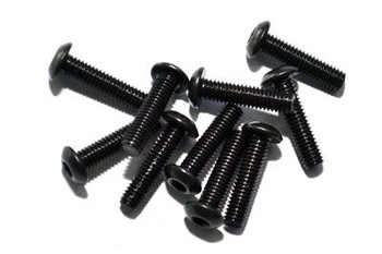 Steel Button Mushroom Head Cap Screws M3 x 12mm 10 RC4WD Z-S0654 RC Bolts
