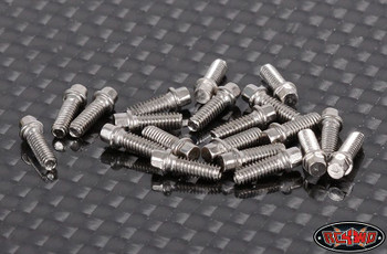 RC4WD Miniature Scale Hex Bolts M2 x 6mm SILVER Alloy Wheels Z-S1196 RC
