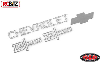 TOY Chevrolet K5 Blazer Metal Emblem Logo Badge Set Ascender RC4WD Z-S1560