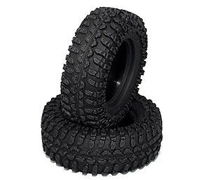 Rok Lox Micro Comp 1.0" Tires 18th Scale D90 Gelande +Foams RC4WD Z-T0028 Tyre