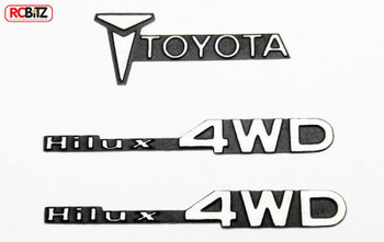 TOY 1/10 Metal Emblem for Tamiya Hilux Trail Finder TF2 RC4WD VVV-C0007 Mojave