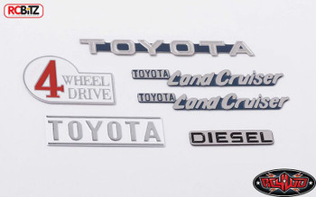 TOY Cruiser Body Emblem Set for Gelande II G2 Stainless RC4WD Z-S1714 RC