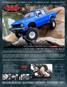 Trail Finder 2 "LWB" RTR w/ Mojave II Four Door Body Set Z-RTR0030 Hilux Toyota