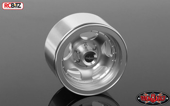 Breaker 1.9" Beadlock Wheels 12mm Hex mount SILVER Alli RC4WD Z-W0228 5 Spoke
