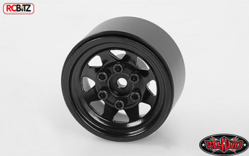 Stamped Steel 1.0" Stock Beadlock Wheels BLACK Micro D90 G2 RC4WD Z-W0229 RC