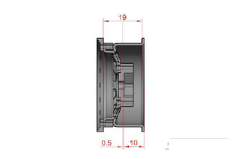 1.55” Steel D Hole Beadlock Wheels SILVER 6 bolt mounting SSD00099 Hex Mount RC