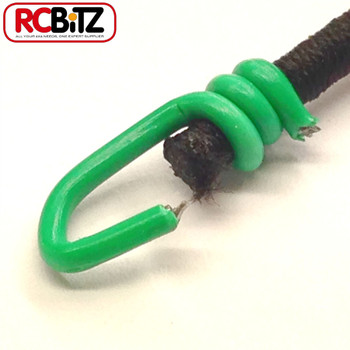 Pair 2 Small Scale Scaler Bungee Cords Tie Securing Straps 130 [Green]