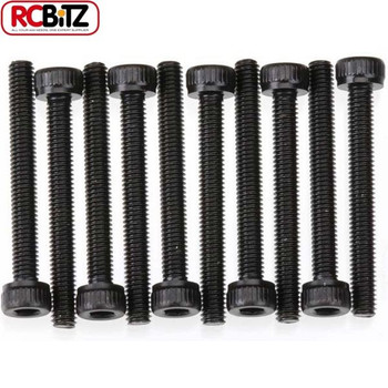 Axial CAP HEAD M3 x 25mm BLACK Oxide 10 SCX10 II SMT10 Yeti Spawn Wraith AXA089