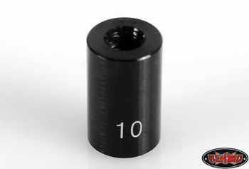 10mm 0.39" M3 Internally Threaded Aluminium Link Rod Spacer BLACK washer Z-S0871