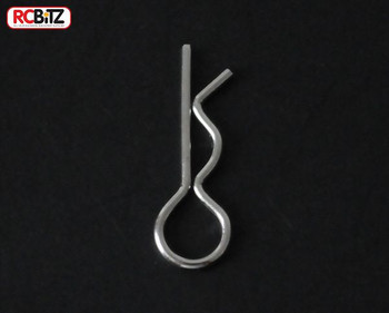 CLEARANCE 30% DISCOUNT Silver Steel Large Body Clips x 10 1.40mm Pins R-Clips RC4WD Z-B0018
