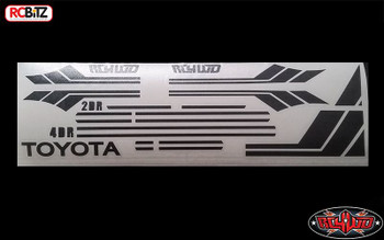 RC4WD Clean Stripes Mojave TF2 Side Decal Sticker Sheet BLACK Stripe Z-B0143 RC