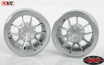 CLEARANCE 30% DISCOUNT RC4WD Rotiform SNA 1.9" Beadlock Scale Wheels SILVER Z-W0254 inc hubs RC TOY