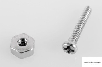 1x 1mm x 6mm Machine Screw and Nut SILVER RC4WD Cchand VVV-C0002 rcBitz