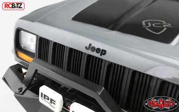 Metal Backed Emblem Badge Logo Decal Axial SCX10 2 II XJ BLACK RC4WD VVV-C0264