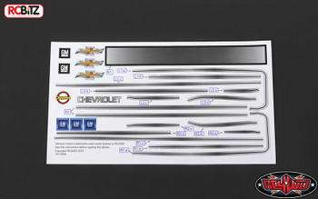 RC4WD Chevrolet Blazer Decal Sheet Set for Chevy Blazer Body Pin stripe Z-B0123