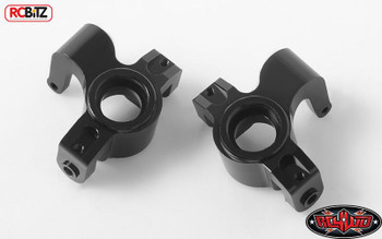 CLEARANCE 30% DISCOUNT Front Steering Knuckles for Axial Yeti XL Z-S1750 METAL Aluminium BLACK rcBitz