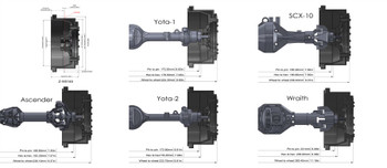 RC4WD Mickey Thompson Lock 2.2" 3.0" Short Course Beadlock Wheels Z-W0145 RC