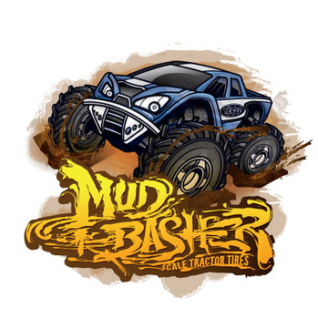 RC4WD Mud Basher 1.9" Scale Tractor Tires Tyre Bogger NARROW Agressive Z-T0115