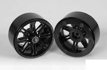 RC4WD Raceline Octane 2.2" Beadlock Wheels BLACK bolts & Hubs Decals Z-W0184