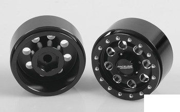 RC4WD Raceline Havoc 1.55" Beadlock Wheels Z-W0205 BLACK 8 hole TF2 G2 Wheel