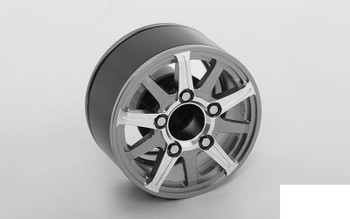 Vapor 1.55" Beadlock Wheels RC4WD Z-W0206 Grey Silver rc 4WD TF2 G2 rcBitzLtd