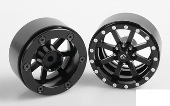 CLEARANCE 30% DISCOUNT RC4WD Fuel Offroad Maverick 1.7" Beadlock Wheels Z-W0209 BLACK 8 Spoke RC